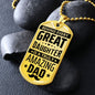 Amazing Dad | Dog Tag Necklace