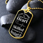 Cute Enough | Dog Tag Necklace Black & White