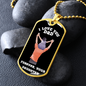 I Love You dad Dog Tag