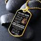 To My Son I Promise | Dog Tag Necklace