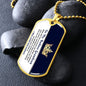 Straighten Your Crown Grandson | Dog Tag Necklace