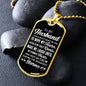 The Roughest Storms | Dog Tag (Black & White)