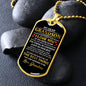 My Dear Grandson | Dog Tag Necklace
