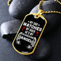 My Dad Watches My Back | Dog Tag