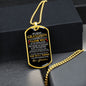 My Dear Grandson | Dog Tag Necklace