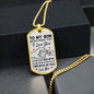 Never Forget | Love Mom Dog Tag (White Background)