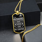 To My Husband | Fate Choice Love Dog Tag (Black & White)