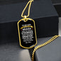 To My Strong, Brave Son | Dog Tag Love Mom