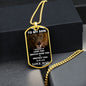 I Promise | To My Son Dog Tag White Letters