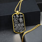 Remember Whose Son You Are | Dog Tag (Black & White Design)