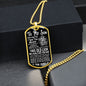 To My Son | I Believe in You Dog Tag Black and White