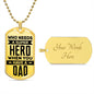 Superhero Dad | Dog Tag Necklace