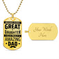 Amazing Dad | Dog Tag Necklace