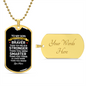 To My Strong, Brave Son | Dog Tag Love Mom