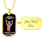 I Love You dad Dog Tag