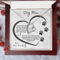 Dog Mom Paw Print Heart | Forever Love Necklace