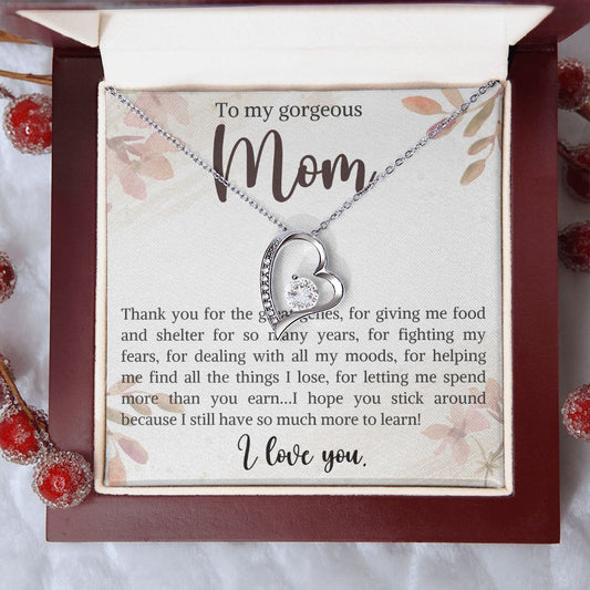To My Gorgeous Mom | Forever Love Necklace