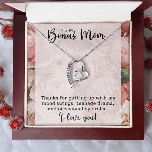 Bonus Mom I Love You | Forever Love Necklace