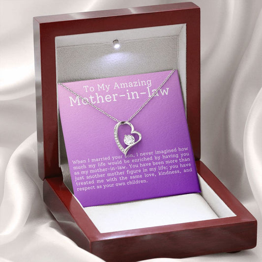 To My Amazing Mother-in-Law | Forever Love Necklace