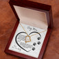 Dog Mom Paw Print Heart | Forever Love Necklace