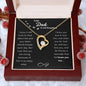 Not Forgotten Forever Necklace Black Card