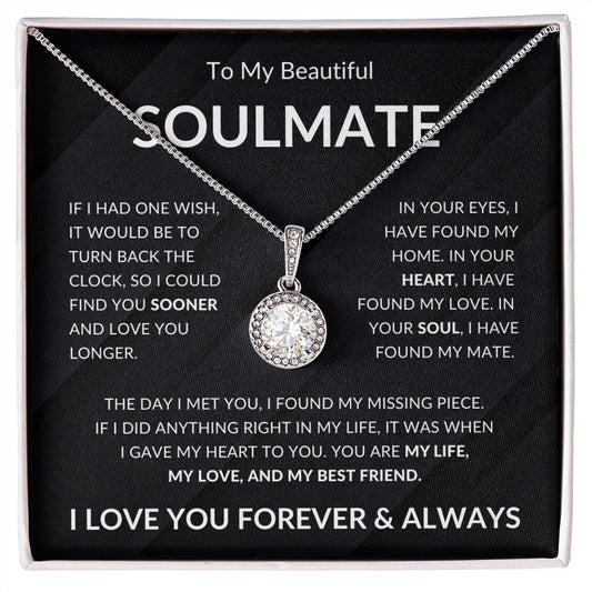 To My Beautiful Soulmate Necklace | Eternal Hope Necklace