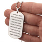 Love Pray Obey | Engraved Dog Tag Necklace