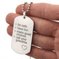 Call your Grandma | Engraved Dog Tag Necklace