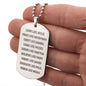 Love Pray Obey | Engraved Dog Tag Necklace