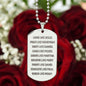 Love Pray Obey | Engraved Dog Tag Necklace