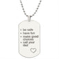 Call your Dad | Engraved Dog Tag Necklace