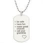 Call your Grandma | Engraved Dog Tag Necklace