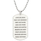 Love Pray Obey | Engraved Dog Tag Necklace