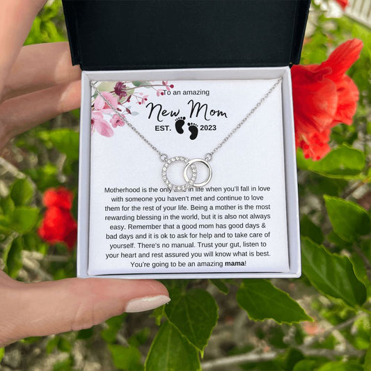 New Mom Baby Feet 2023 | Perfect Pair Necklace