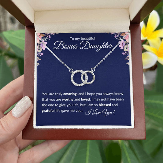Beautiful Bonus Daughter | Perfect Pair Necklace