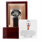 Men's Openwork Watch with Mahogany Box White Card Forever Daughter