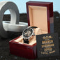 Braver, Stronger, Loved | Men's Openwork Watch