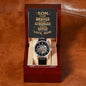 Braver, Stronger, Loved | Men's Openwork Watch