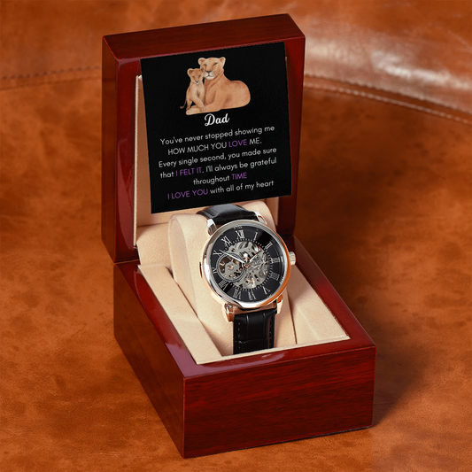 Throughout Time Openwork Watch