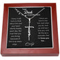 Your Dad is Not Forgotten | Faith Cross Necklace (Black Card)