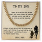 Son Believe Deep in Your Heart | Cuban Link Chain Love Mom