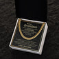 My Dear Grandson I Love You | Cuban Link Chain