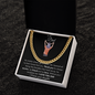 I Love You Dad Cuban Link Chain Adjustable Length