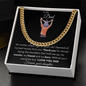 I Love You Dad Cuban Link Chain Adjustable Length