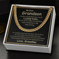 My Dear Grandson I Love You | Cuban Link Chain
