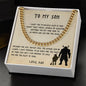 Son Believe Deep in Your Heart | Cuban Link Chain Love Dad
