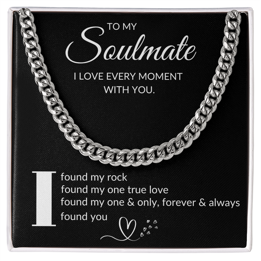 Cuban Link Chain | I Love Every Moment with You (Block 1)