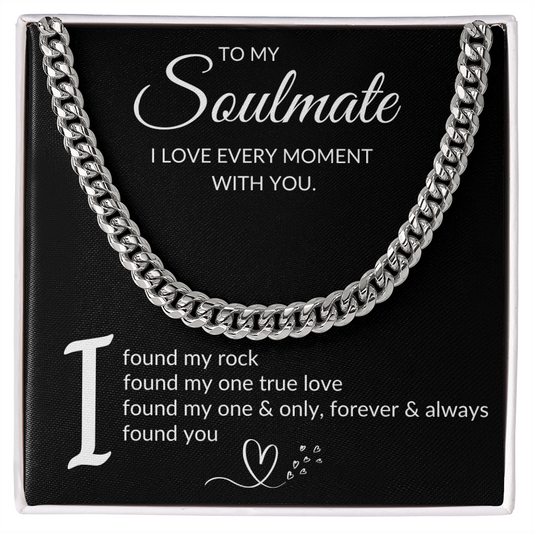 Cuban Link Chain | I Love Every Moment with You (Block 4)