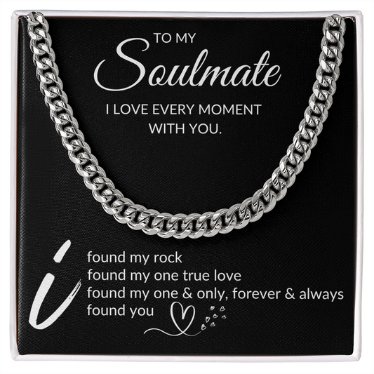 Cuban Link Chain | I Love Every Moment with You (Block 2)