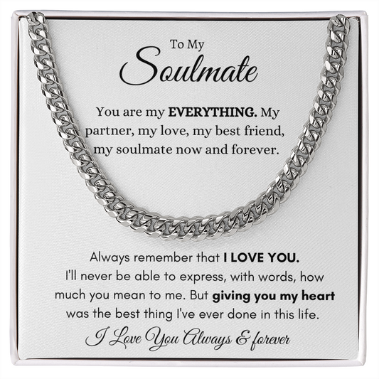 Soulmate | Now and Forever White Card | Cuban Link